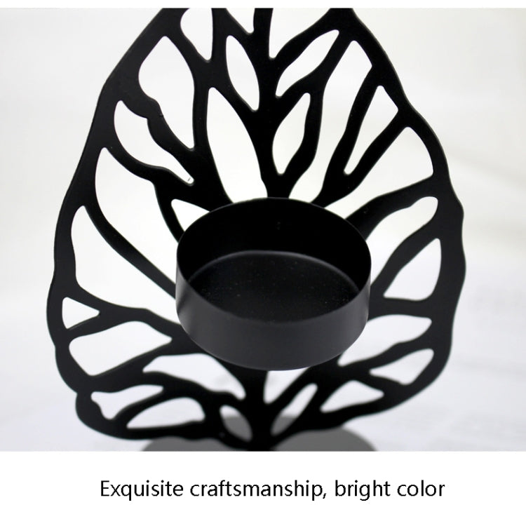 2 PCS Wrought Iron Candle Holder Living Room Desktop Decoration Ornaments
