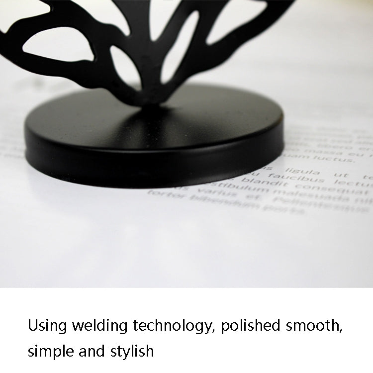 2 PCS Wrought Iron Candle Holder Living Room Desktop Decoration Ornaments
