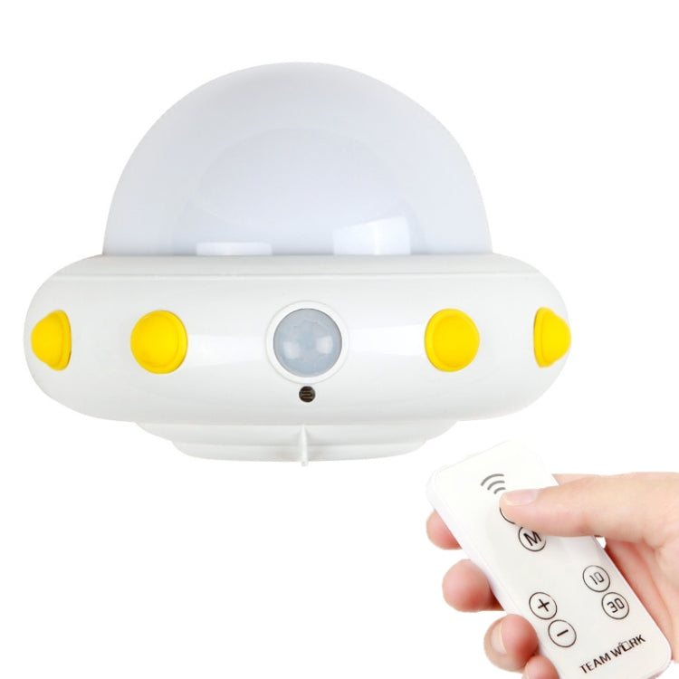 UFO Remote Control USB Charging Night Light Bedside Smart Sensor LED Atmosphere Light