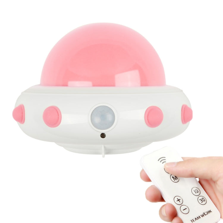 UFO Remote Control USB Charging Night Light Bedside Smart Sensor LED Atmosphere Light
