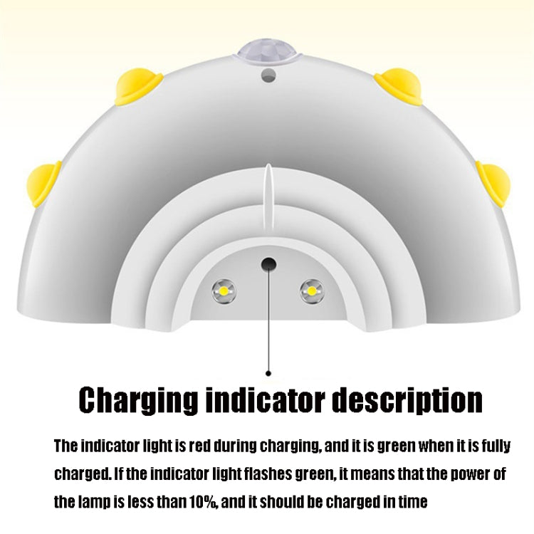 UFO Remote Control USB Charging Night Light Bedside Smart Sensor LED Atmosphere Light