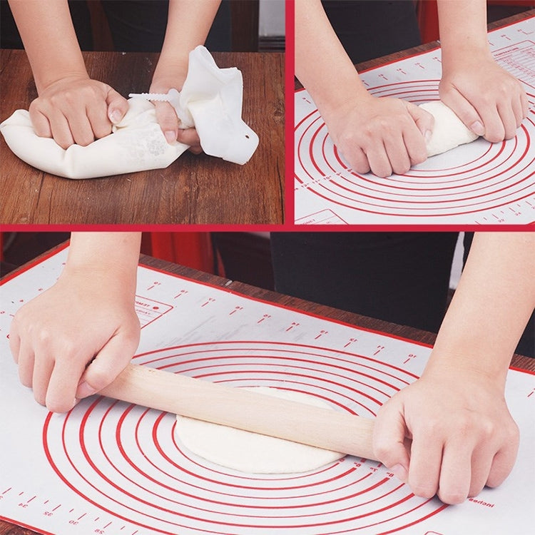 2 PCS Baking Dough Silicone Pad Non-slip Dough Pad