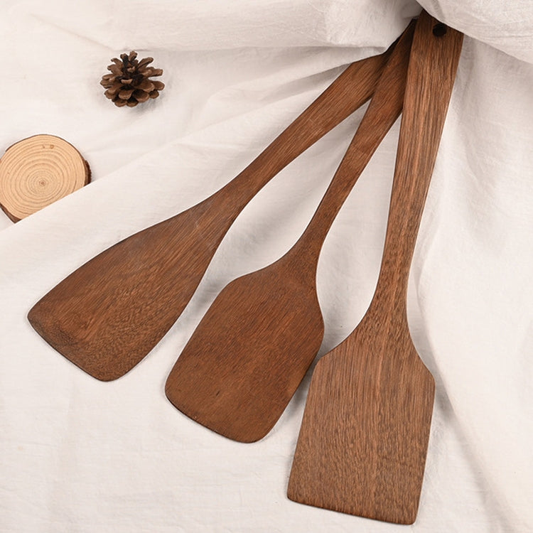 Long Handle Unpainted Chicken Wings Wooden Spatula Kitchen Utensils, Style:Large vegetable Spatula