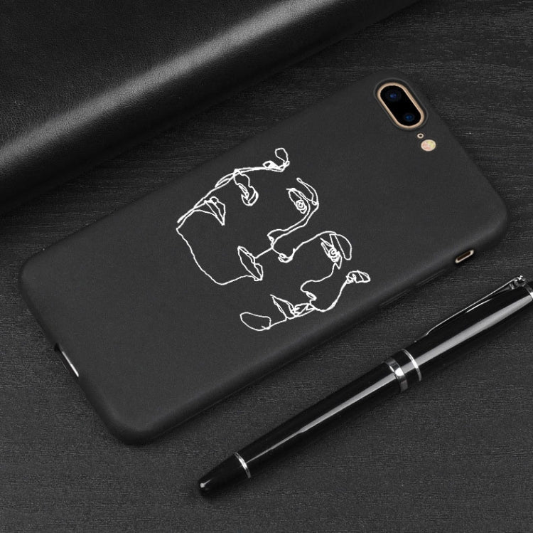 Creative Facial Expression & Gesture Soft TPU Case for iPhone 7 Plus / 8 Plus