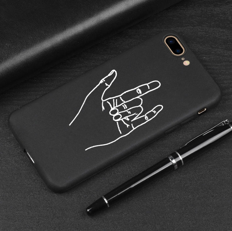 Creative Facial Expression & Gesture Soft TPU Case for iPhone 7 Plus / 8 Plus