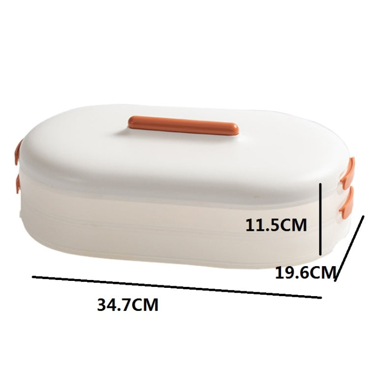 Anti-Stick Dumpling Box Layered Storage Refrigerator Food Preservation Box Two Layers With Cover