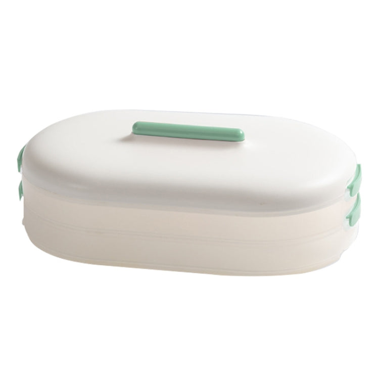 Anti-Stick Dumpling Box Layered Storage Refrigerator Food Preservation Box Two Layers With Cover
