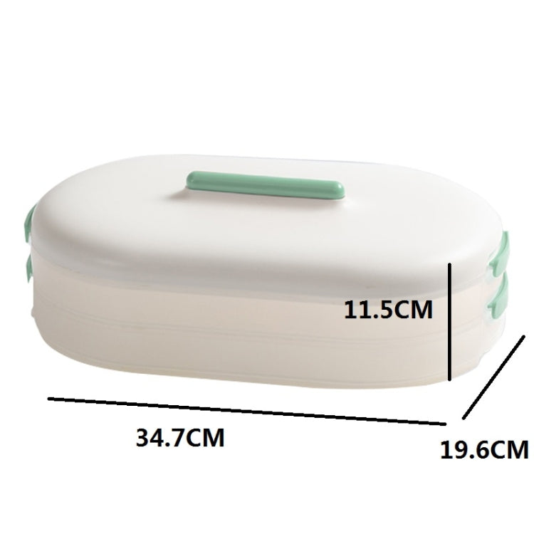 Anti-Stick Dumpling Box Layered Storage Refrigerator Food Preservation Box Two Layers With Cover