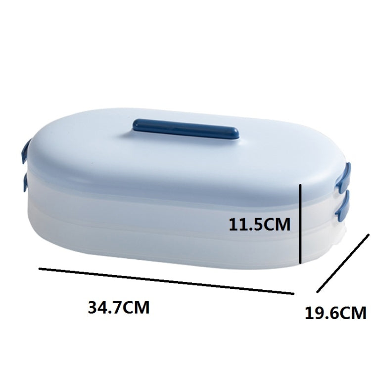 Anti-Stick Dumpling Box Layered Storage Refrigerator Food Preservation Box Two Layers With Cover