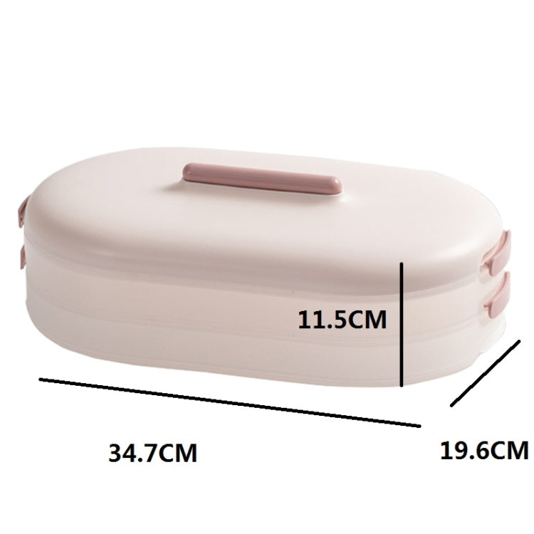 Anti-Stick Dumpling Box Layered Storage Refrigerator Food Preservation Box Two Layers With Cover