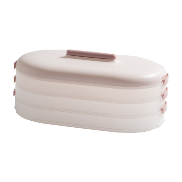 Anti-Stick Dumpling Box Layered Storage Refrigerator Food Preservation Box Three