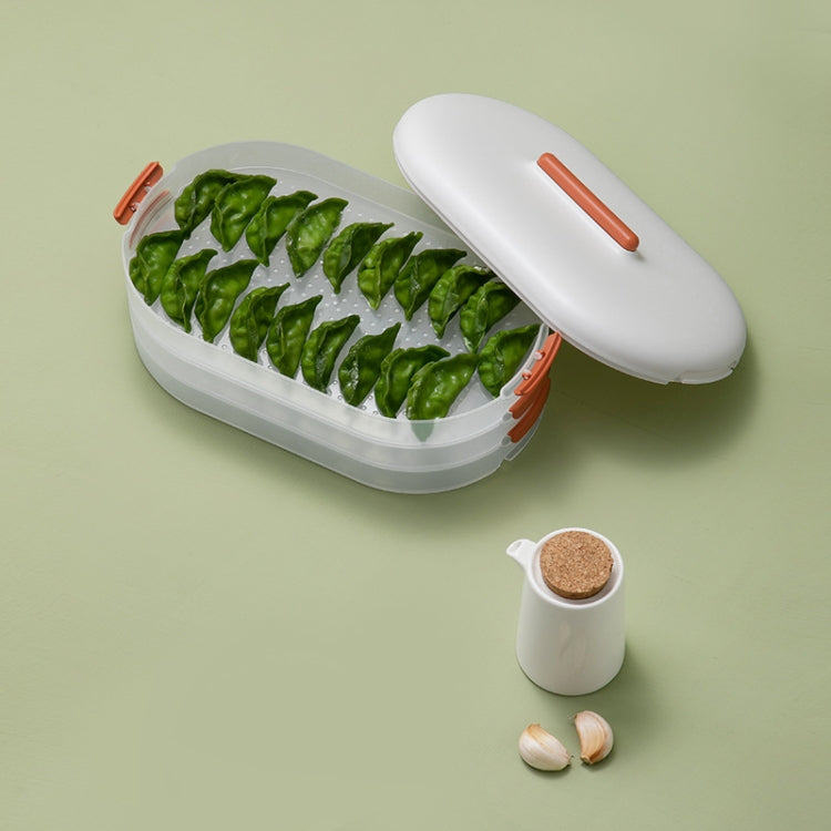 Anti-Stick Dumpling Box Layered Storage Refrigerator Food Preservation Box Three