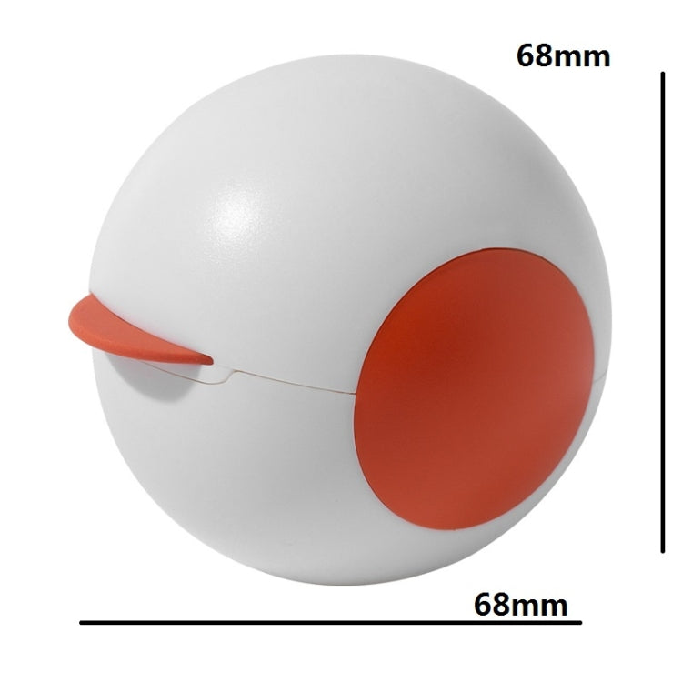 Spherical Washable Hair Sticking Device Pet Travel Hair Remover(White Orange)