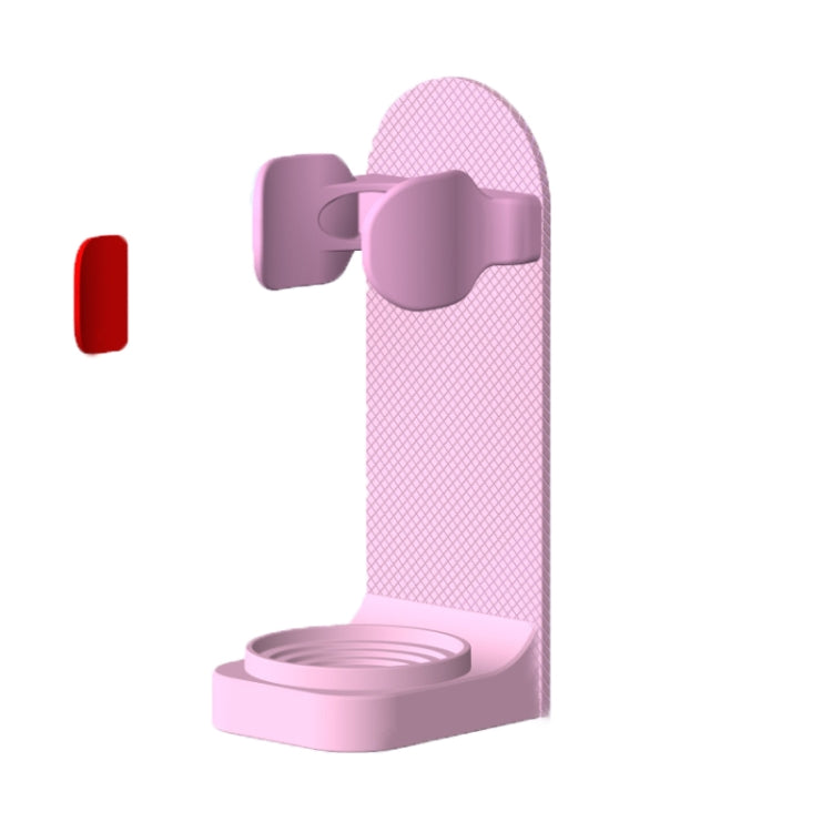 7 PCS Spiral Shading Electric Toothbrush Storage Rack Wall-Mounted Non-Slip Adjustable Electric Toothbrush Holder, Colour: Pink (Silica Gel Non-slip Type)