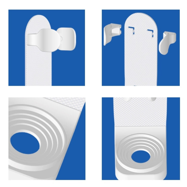 7 PCS Spiral Shading Electric Toothbrush Storage Rack Wall-Mounted Non-Slip Adjustable Electric Toothbrush Holder, Colour: Pink (Silica Gel Non-slip Type)