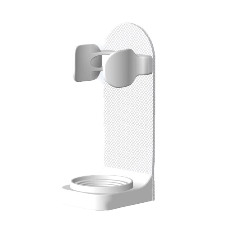 7 PCS Spiral Shading Electric Toothbrush Storage Rack Wall-Mounted Non-Slip Adjustable Electric Toothbrush Holder, Colour: White