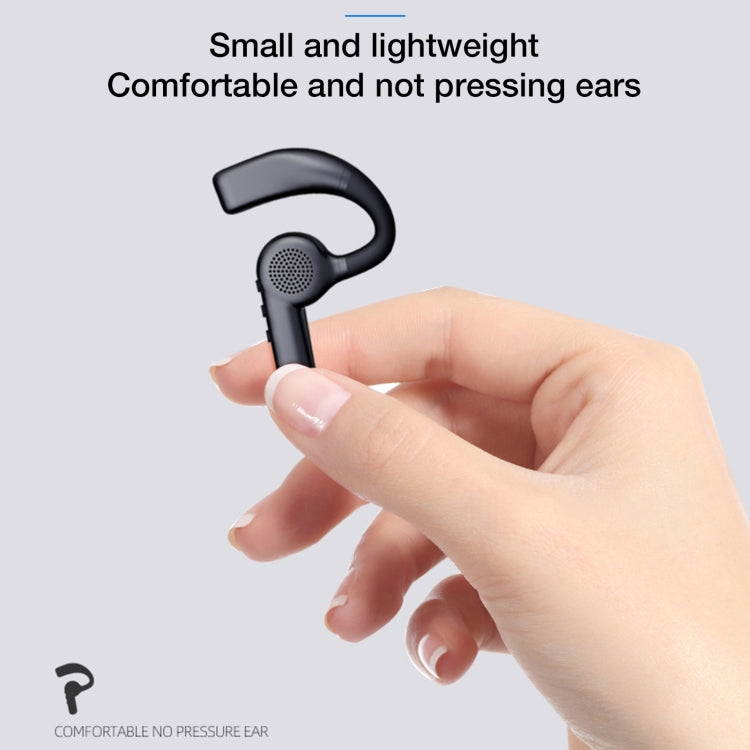 DYY-8 Bluetooth Earphone Bone Conduction Ear-hook Sports Earphone Wireless Single-Ear Car Earphone(Black)