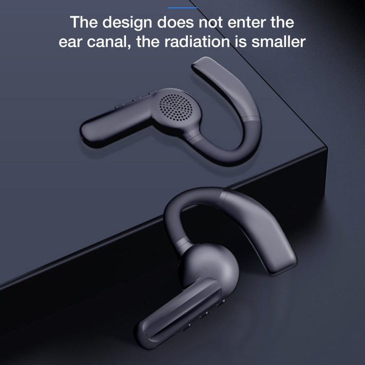 DYY-8 Bluetooth Earphone Bone Conduction Ear-hook Sports Earphone Wireless Single-Ear Car Earphone(Black)