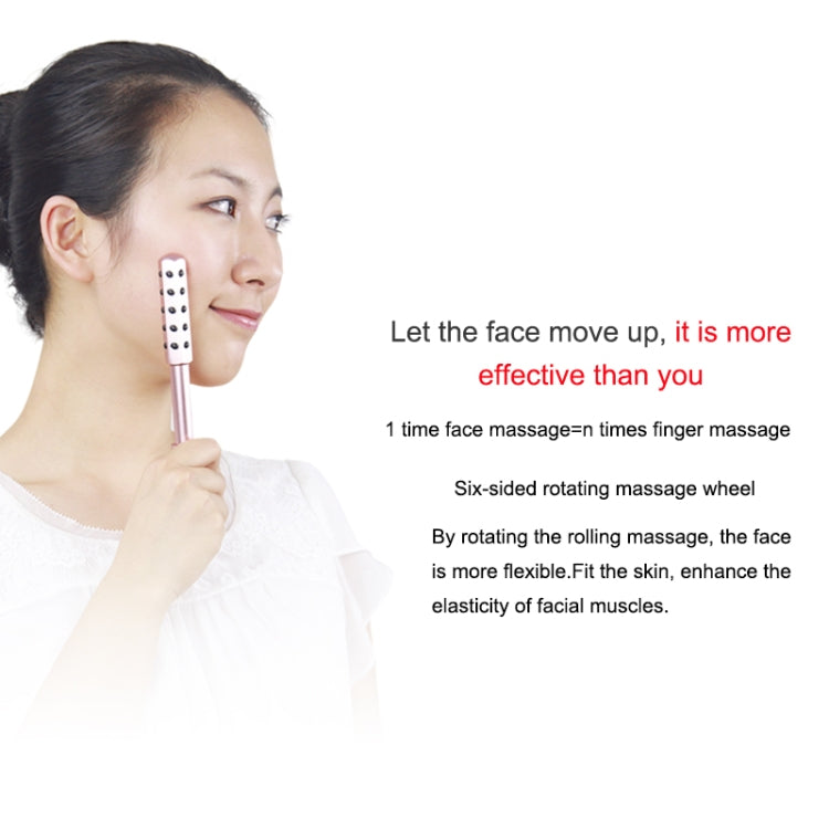 30 Germanium Massage Beauty Stick Roller V-shaped Beauty Instrument Facial Massager Random Colour Delivery