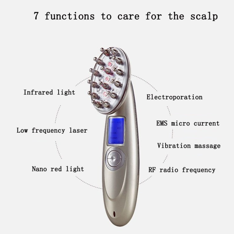 RF Hair Growth Comb Scalp Oil Control & Anti-Hair Loss Massager English Manual