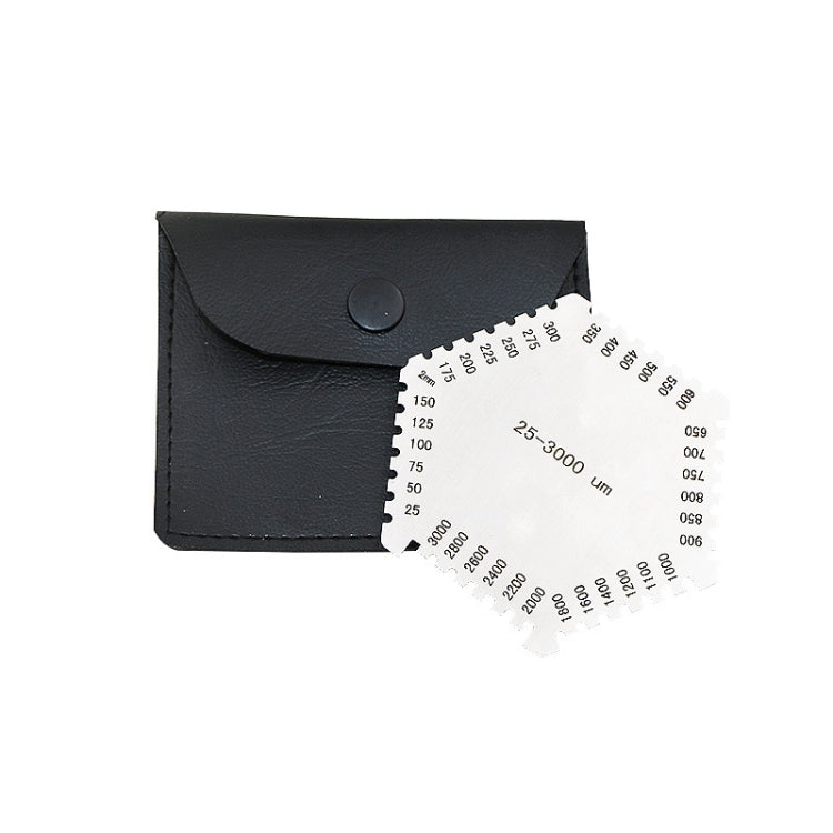 2 PCS Stainless Steel Hexagonal Wet Film Comb Paint Wet Film Thickness Gauge Comb Gauge Wet Film Card Wet Film Thickness Gauge