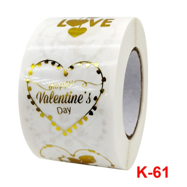 2 PCS Transparent Hot Stamping Heart-shaped Sticker Thank You Gift Decoration Sticker(3.8cm / 1.5inch)
