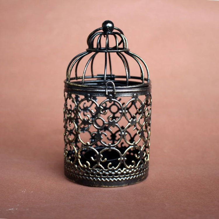 2 PCS Creative Home Furnishing Wedding Decorations Festive Atmosphere Decoration Supplies Retro Metal Iron Candle Holder Decoration