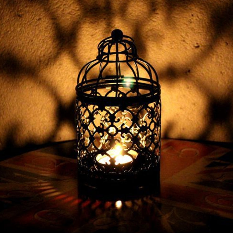 2 PCS Creative Home Furnishing Wedding Decorations Festive Atmosphere Decoration Supplies Retro Metal Iron Candle Holder Decoration