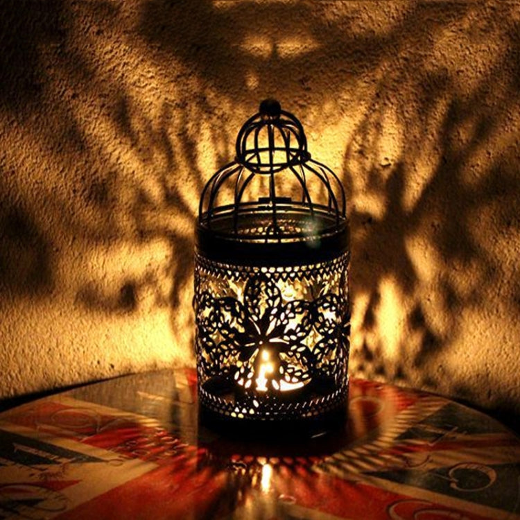 2 PCS Creative Home Furnishing Wedding Decorations Festive Atmosphere Decoration Supplies Retro Metal Iron Candle Holder Decoration