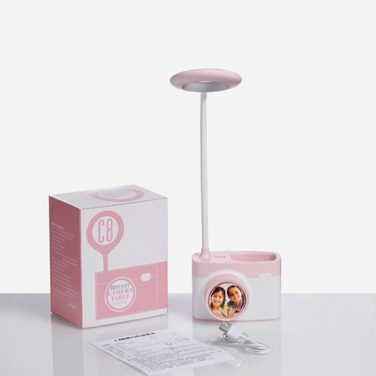 C8 Desktop LED Eye Protection Learning Multifunctional USB Camera Small Table Lamp