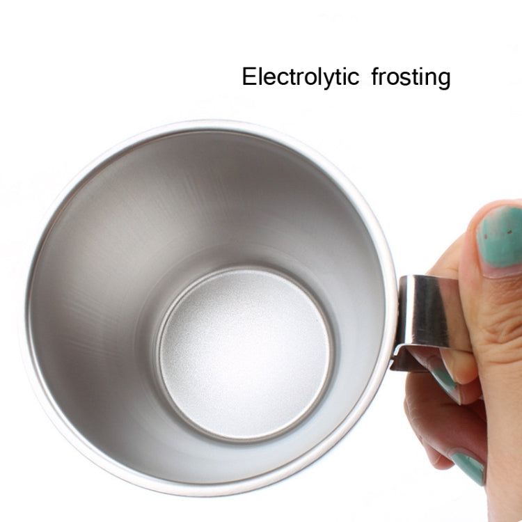 4-In-1 304 Stainless Steel Coffee Cup Set Double Water Cup Outdoor Camping Tableware(Square Handle)
