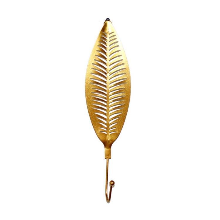 2 PCS Peacock Feather Metal Hook Kitchen Bathroom Coat And Hat Entrance Key Hook, Colour: Golden A