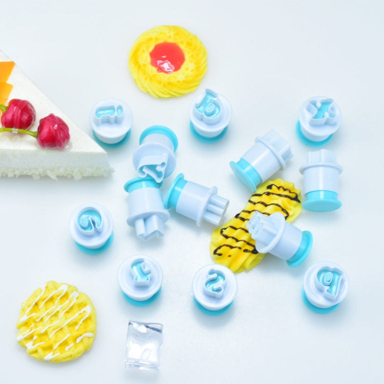 2 Sets Small Uppercase And Lowercase Alphanumeric Biscuit Press Mold Spring Press Mold, Specification: Lowercase Letters