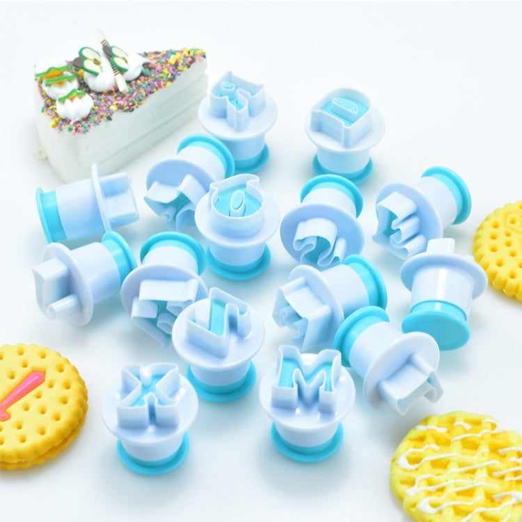 2 Sets Small Uppercase And Lowercase Alphanumeric Biscuit Press Mold Spring Press Mold, Specification: Capital Letters