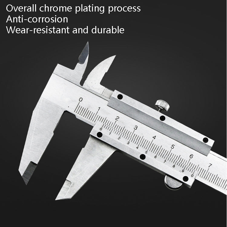 0-150mm Vernier Caliper Carbon Steel Precision Measuring Caliper Four-Purpose Measuring Tool