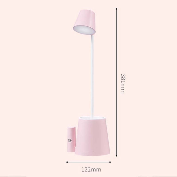 XA-08 Home Office Multifunctional USB Night Reading Eye Protection LED Desk Lamp(Pink)