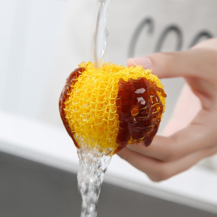 4 Sets Kitchen Does Not Drop Wire Nano Cleaning Ball Household Cleaning Brush Can Replace Steel Ball, Colour: Green Replacement x2