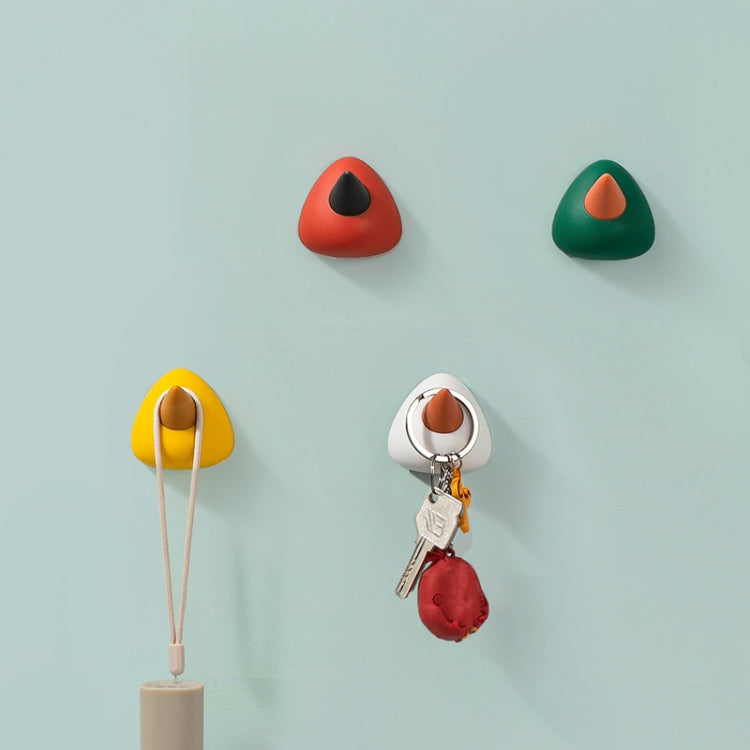 2 Set 4 in 1 Non-Punching Seamless Hooks Wall Small Objects Key Sticking Hooks