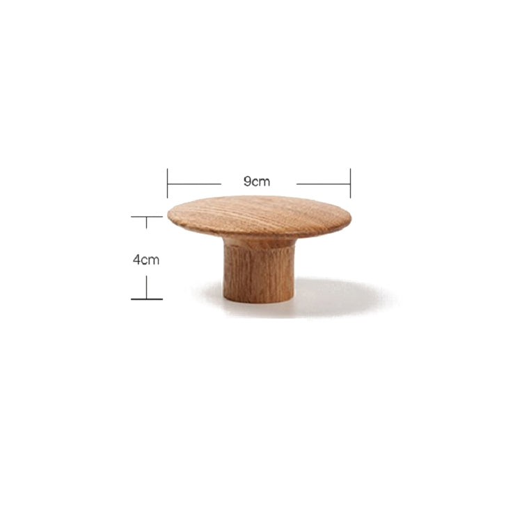 Solid Wood Mushroom Coat Hook Bedroom Porch Door Coat Hook , Size: S