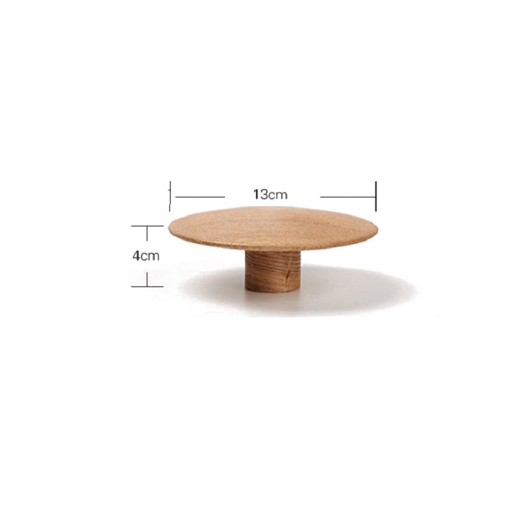 Solid Wood Mushroom Coat Hook Bedroom Porch Door Coat Hook , Size: M