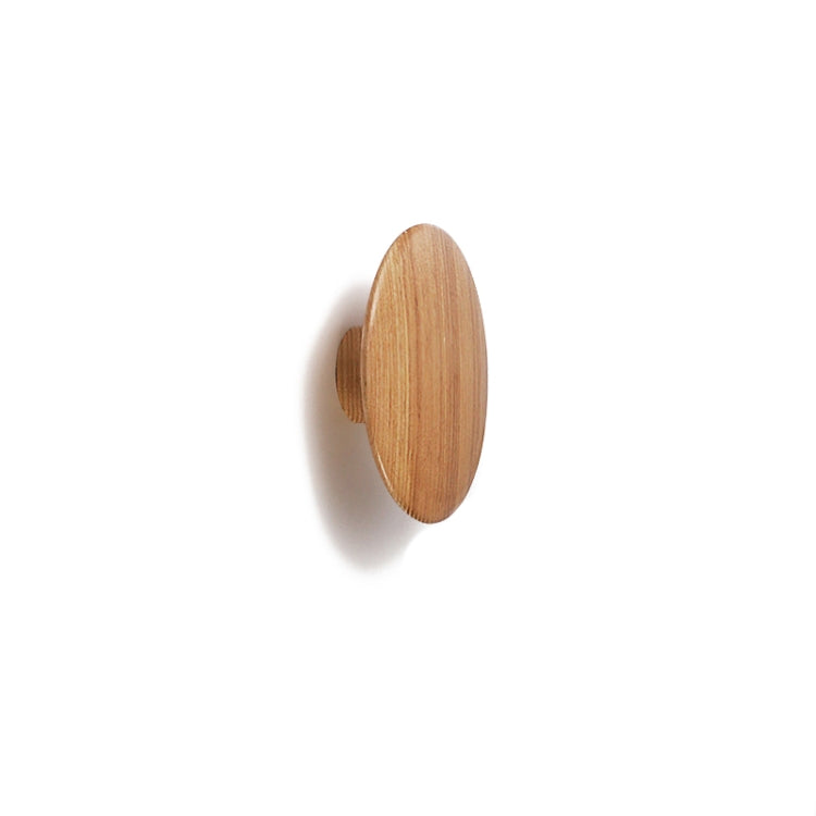 Solid Wood Mushroom Coat Hook Bedroom Porch Door Coat Hook , Size: L