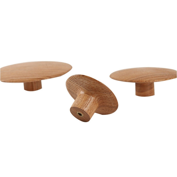 Solid Wood Mushroom Coat Hook Bedroom Porch Door Coat Hook , Size: L