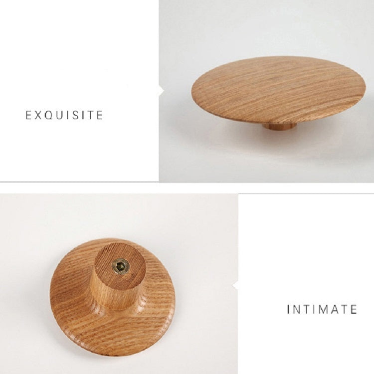 Solid Wood Mushroom Coat Hook Bedroom Porch Door Coat Hook , Size: L