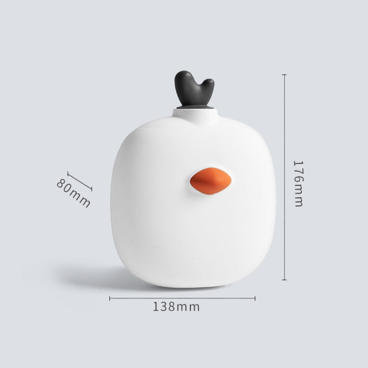 Silicone Hand Warmer Explosion-Proof & Leak-Proof Warm Water Bag(White Tangerine)