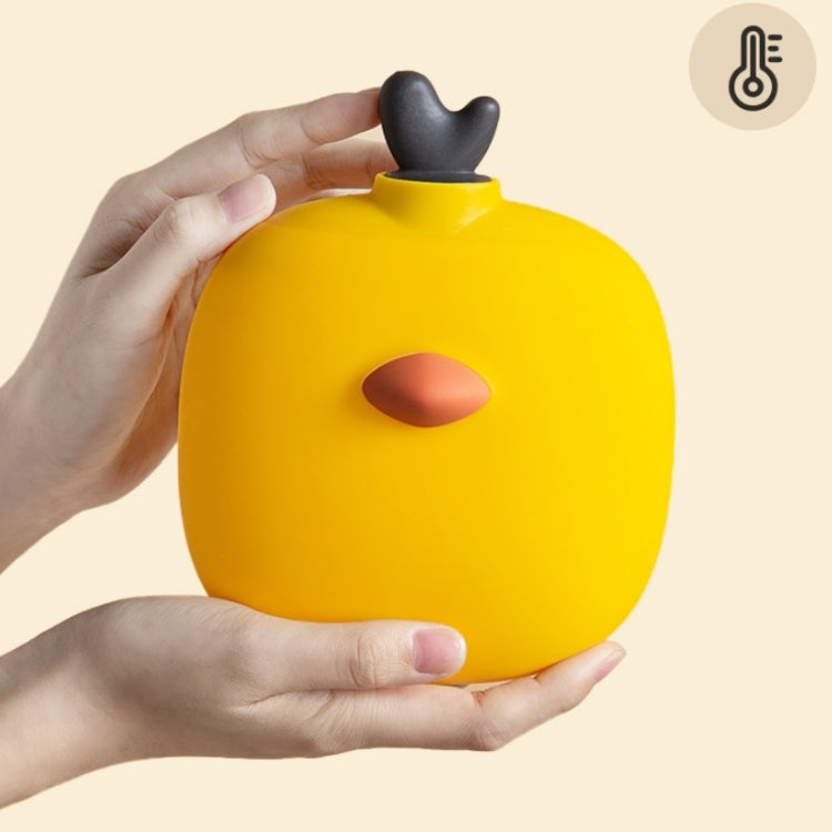 Silicone Hand Warmer Explosion-Proof & Leak-Proof Warm Water Bag(White Tangerine)