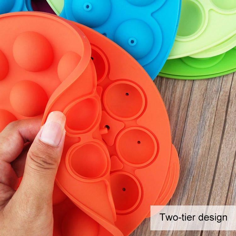 2 PCS Small 18 Grid Silicone Starry Sky Lollipop DIY Cake Mold Baking Tools Kitchen Supplies Color Random Delivery