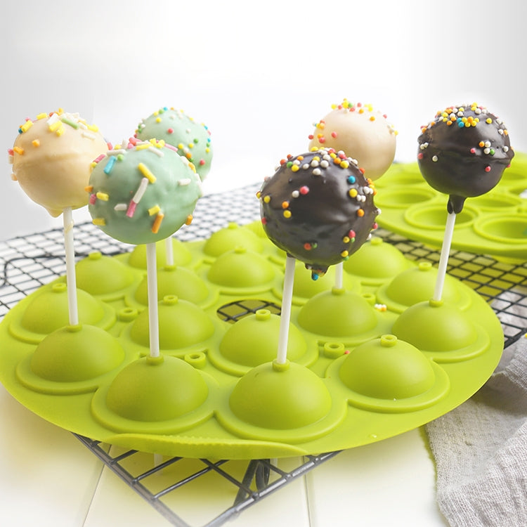2 PCS Small 18 Grid Silicone Starry Sky Lollipop DIY Cake Mold Baking Tools Kitchen Supplies Color Random Delivery