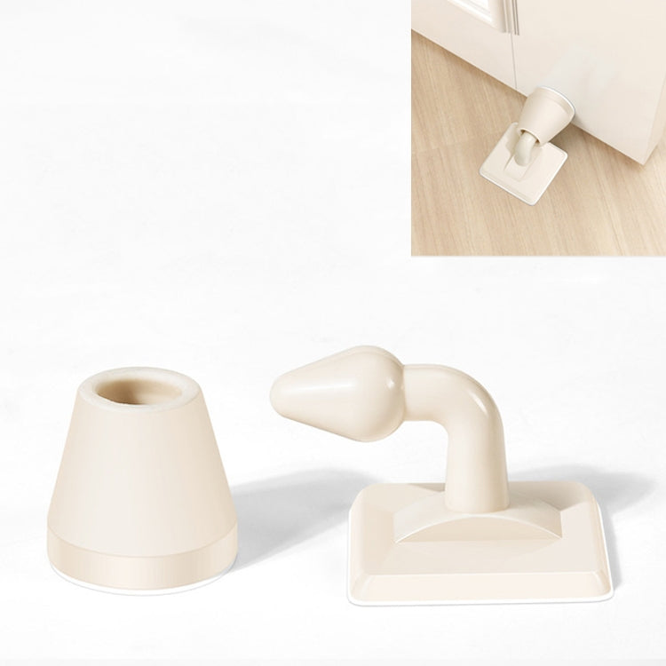 10 PCS Silicone free Perforated Door Stop Silent Anti-collision Suction Door Toilet Top