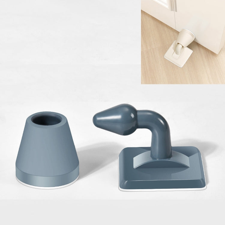 10 PCS Silicone free Perforated Door Stop Silent Anti-collision Suction Door Toilet Top