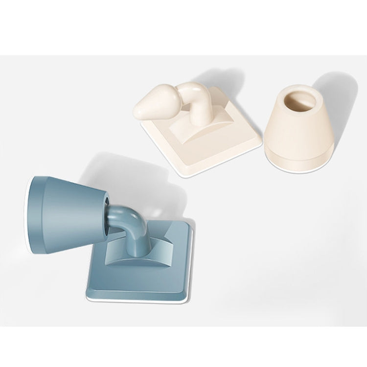 10 PCS Silicone free Perforated Door Stop Silent Anti-collision Suction Door Toilet Top